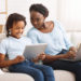 Caring mom providing children's online privacy protection