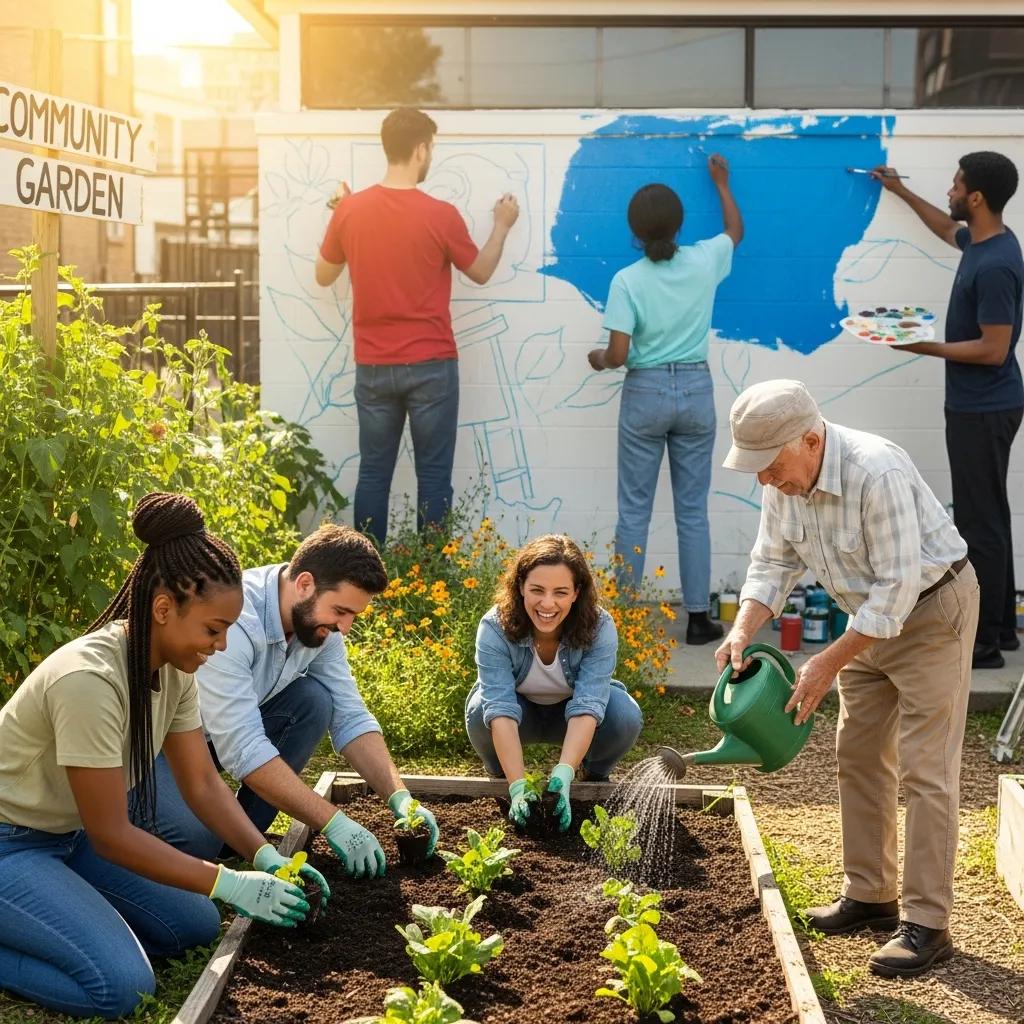 Discover Your Calling: A Guide to Religious Vocation Discernment 2 Group of individuals engaged in community service, illustrating the importance of community in vocation discernment